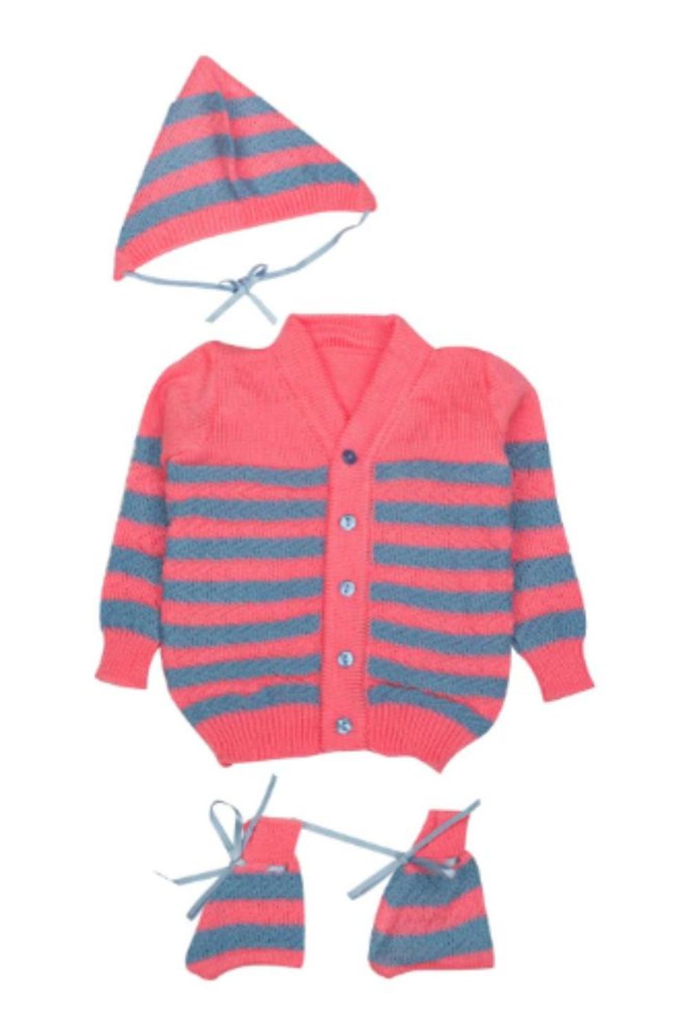 Mee Mee Baby Sweater Sets (Neon Pink, Blue)